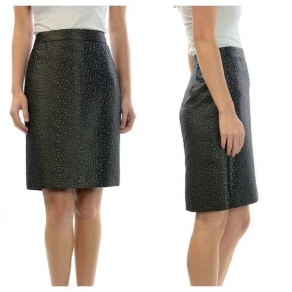 J.Crew Jacquard Cocoa Pencil Skirt